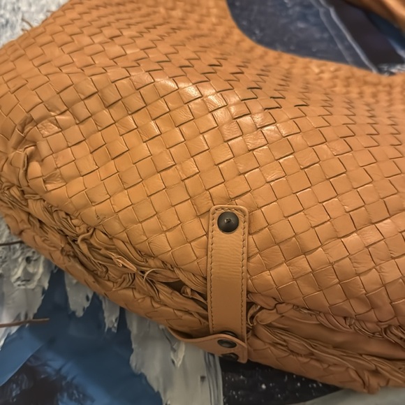 Bottega Veneta Large Travel Bag Intrecciato Leather Hobo Carmel Beige - Picture 4 of 16